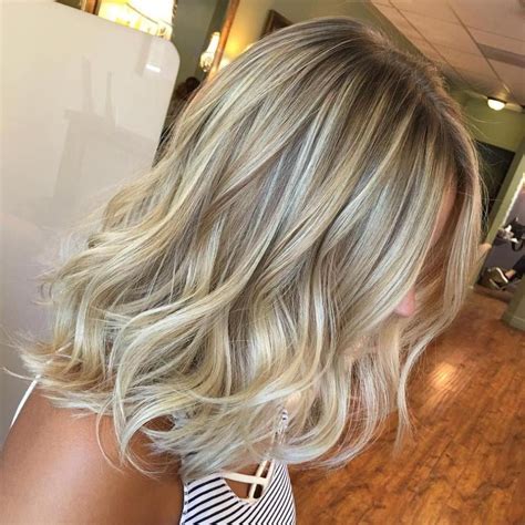 brown hair with blonde highlights|blonde highlights shoulder length hair.